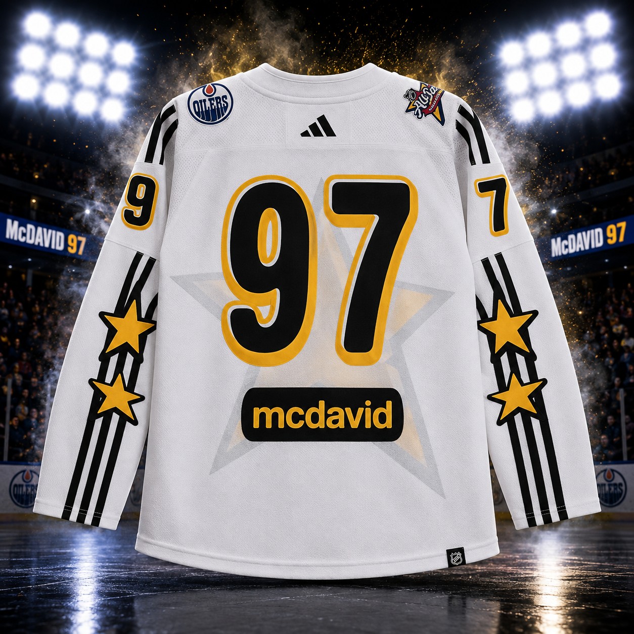Connor McDavid Autographed White Adidas 2024 NHL All-Star Game Jersey - Image 3