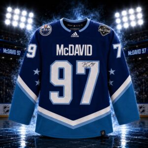 Connor McDavid Autographed Blue 2022 NHL All-Star Game Adidas Authentic Jersey