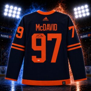 Connor McDavid Autographed 2024 Edmonton Oilers Adidas Dark Blue Alternate Jersey
