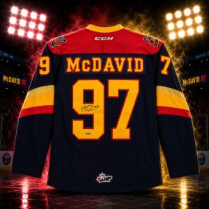 Connor McDavid Autographed Erie Otters Jersey