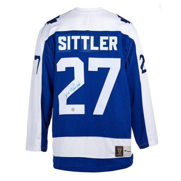 Darryl Sittler Toronto Maple Leafs Autographed Retro Fanatics Jersey
