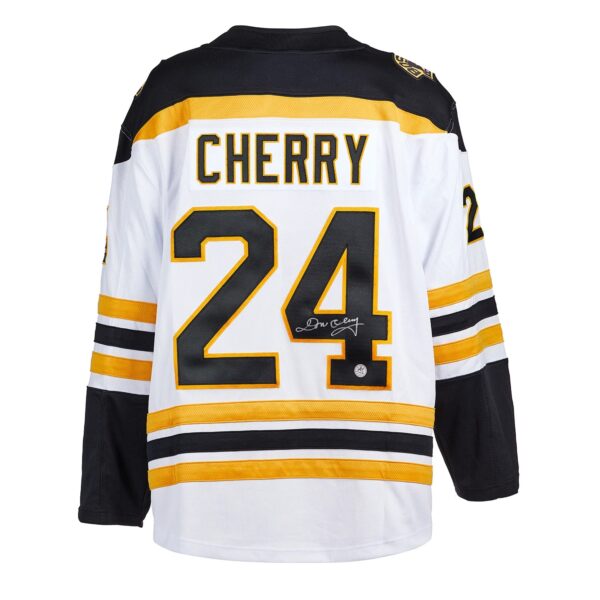 Don Cherry Boston Bruins Autographed White Fanatics Jersey
