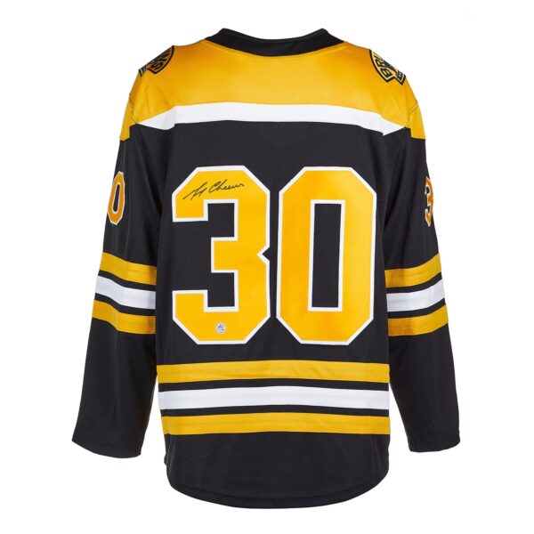 Gerry Cheevers Boston Bruins Autographed Fanatics Jersey