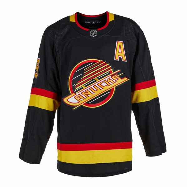 JT Miller Vancouver Canucks Autographed Black Alt Adidas Jersey - Image 2