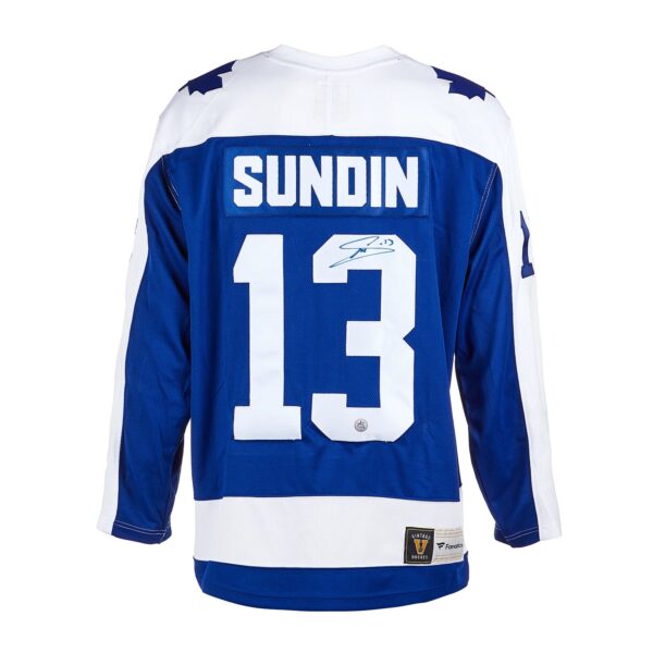 Mats Sundin Toronto Maple Leafs Autographed Retro Fanatics Jersey
