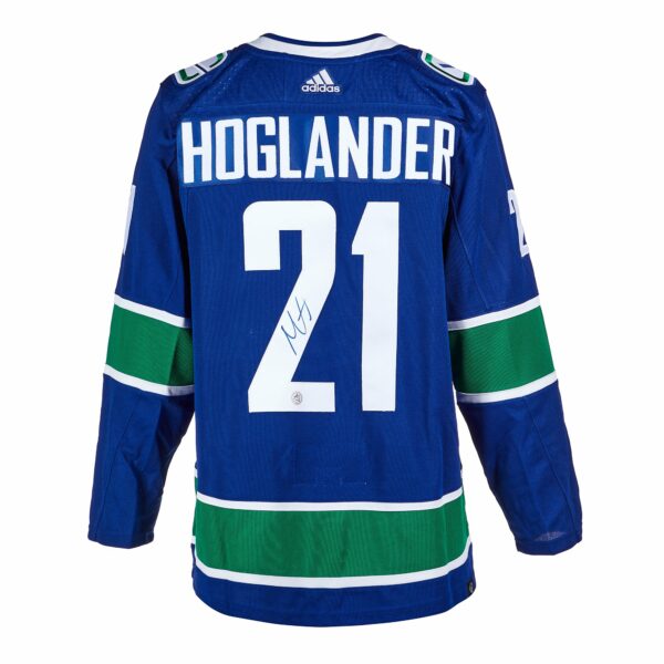 Nils Hoglander Vancouver Canucks Autographed Adidas Jersey