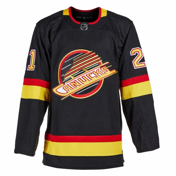 Nils Hoglander Vancouver Canucks Autographed Black Third Adidas Jersey - Image 2