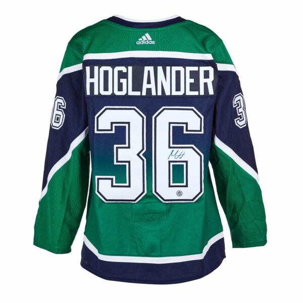 Nils Hoglander Vancouver Canucks Autographed Reverse Retro Adidas Jersey