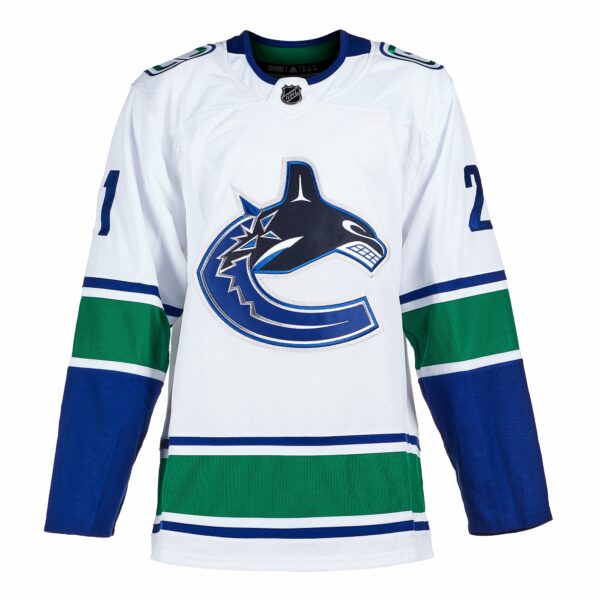 Nils Hoglander Vancouver Canucks Autographed White Adidas Jersey - Image 2