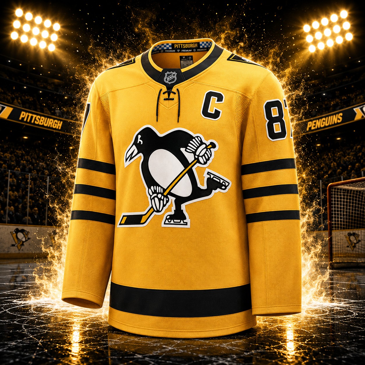 Sidney Crosby Autographed Pittsburgh Penguins 2025 Alternate Fanatics Premium Jersey - Image 2