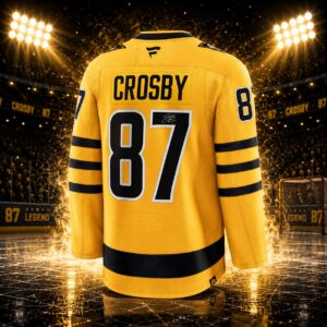 Sidney Crosby Autographed Pittsburgh Penguins 2025 Alternate Fanatics Premium Jersey