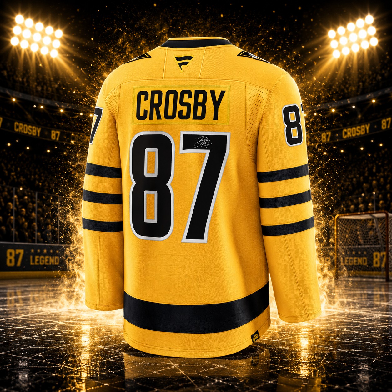 Sidney Crosby Autographed Pittsburgh Penguins 2025 Alternate Fanatics Premium Jersey