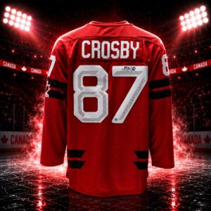 Sidney Crosby Autographed Hockey Canada 2026 Red Bauer Replica Jersey