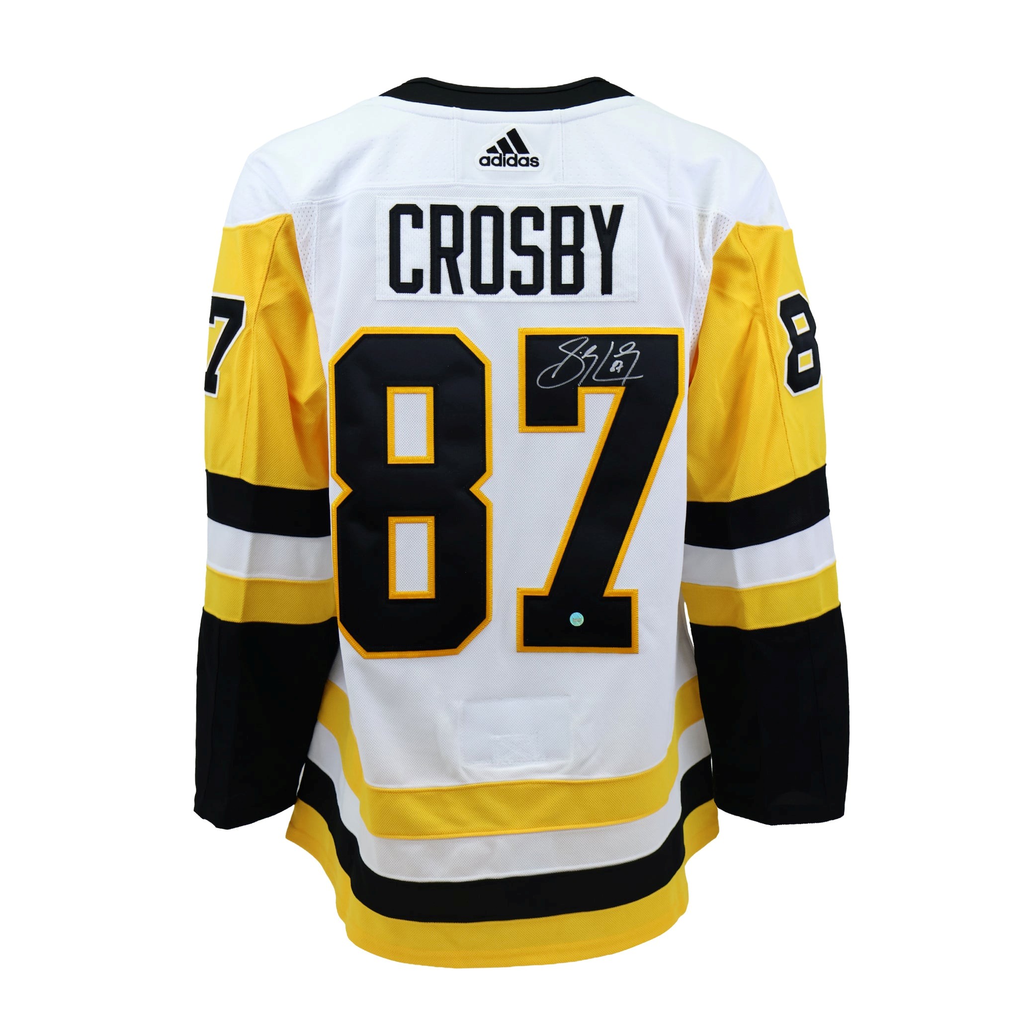 Sidney Crosby Autographed Jersey Penguins White Adidas - Image 5