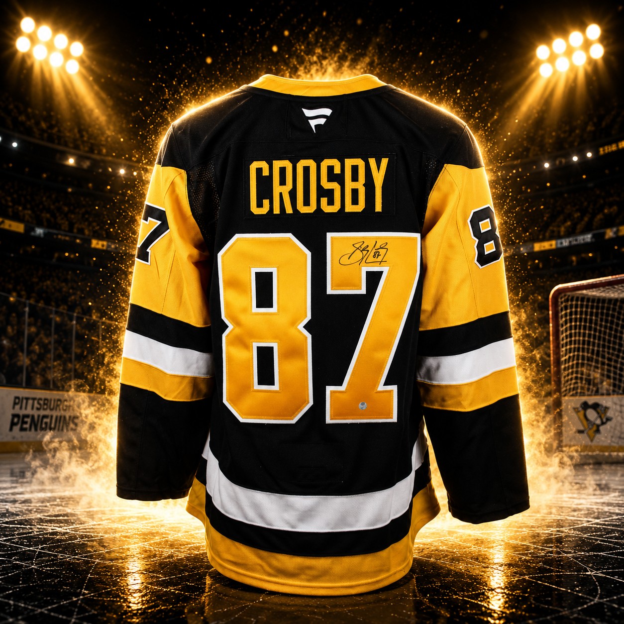 Sidney Crosby Autographed Pittsburgh Penguins Black Fanatics Premium Jersey