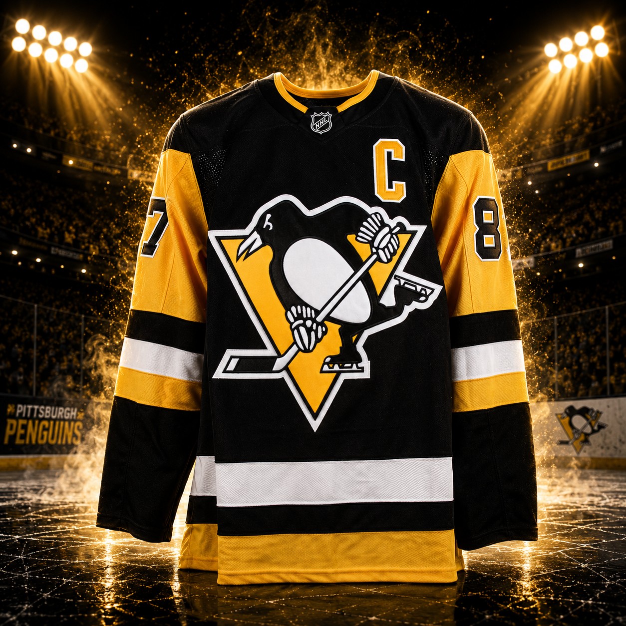 Sidney Crosby Autographed Pittsburgh Penguins Black Fanatics Premium Jersey - Image 2