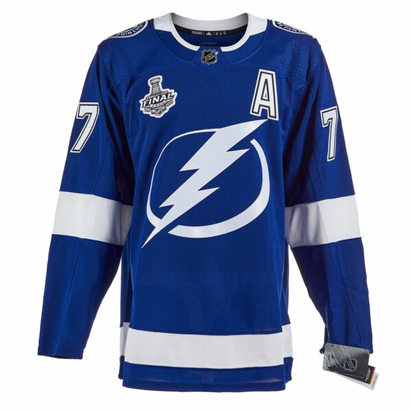 Victor Hedman Tampa Bay Lightning Autographed 2021 Stanley Cup Adidas Jersey - Image 2