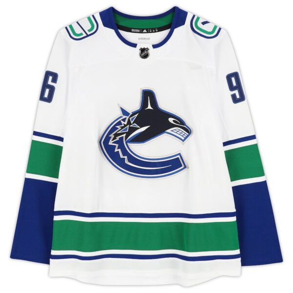 Andrei Kuzmenko Vancouver Canucks Autographed White Adidas Authentic Jersey - Image 2
