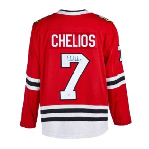 Chris Chelios Autographed Chicago Blackhawks Fanatics Jersey