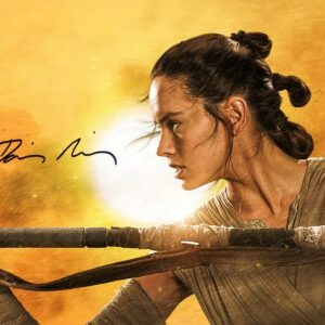 Daisy Ridley Autographed Star Wars Rey 11x14 Photo
