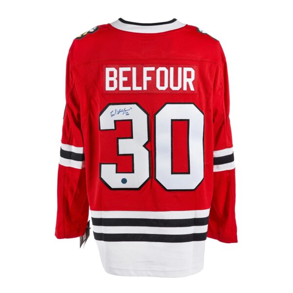 Ed Belfour Chicago Blackhawks Autographed Fanatics Jersey