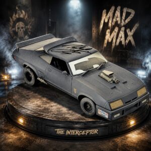 Mel Gibson, Tom Hardy Autographed 1:18 Scale Die-Cast Last of the V8 Interceptors 1973 Ford Falcon XB Weathered Version