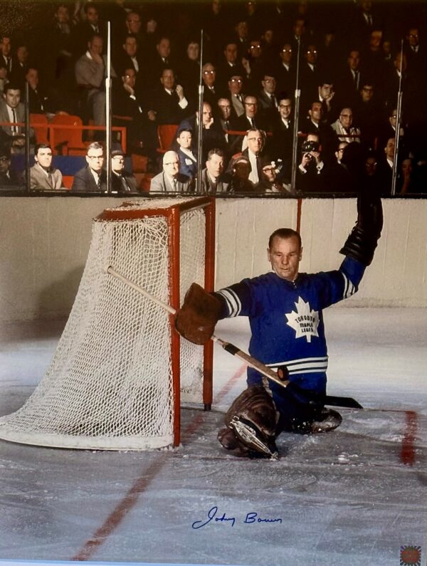 Johnny Bower Autographed Toronto Maple Leafs 16x20 Photo