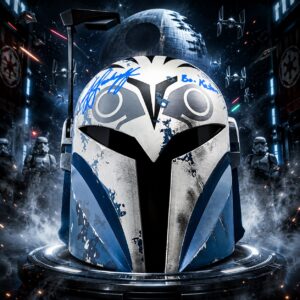 Kate Sackoff Autographed Star Wars The Mandalorian Helmet