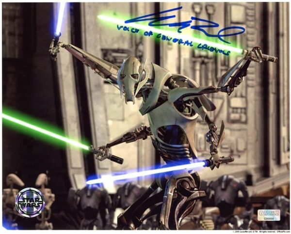Matthew Wood Autographed Star Wars General Grievous 8x10 Photo