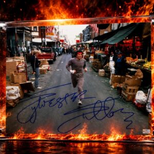 Sylvester Stallone Autographed Rocky Philadelphia Freedom 16x20 Photo