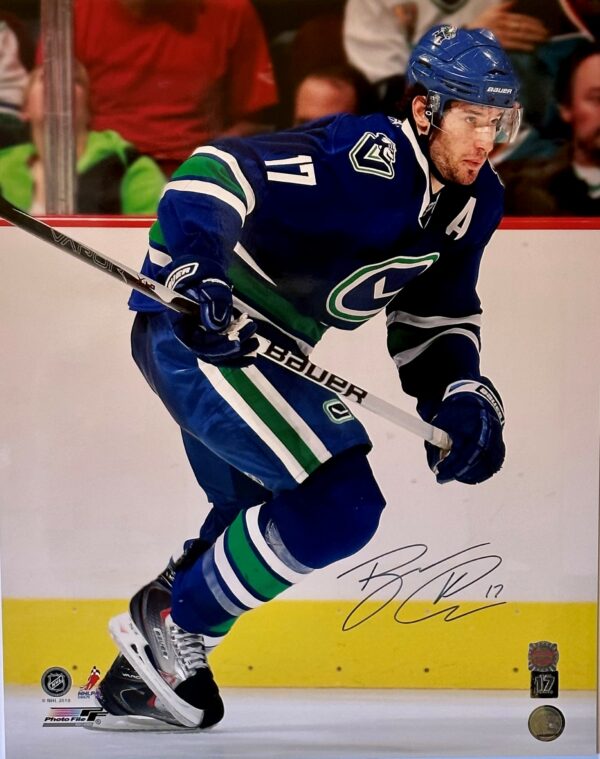 Ryan Kesler Autographed Vancouver Canucks 16x20 Photo