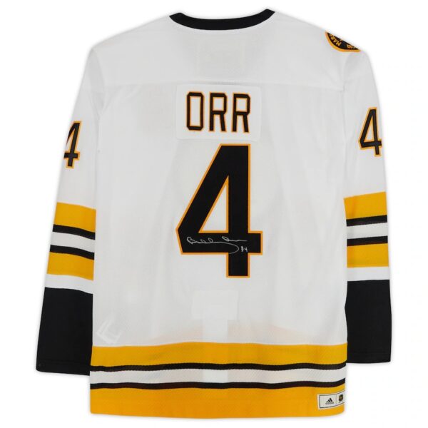 Bobby Orr Boston Bruins Autographed White adidas Heroes of Hockey Authentic Player Jersey