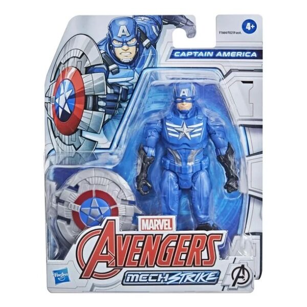 Marvel Avengers Mech Strike 6-inch Scale Captain America And Mech Battle Accessory