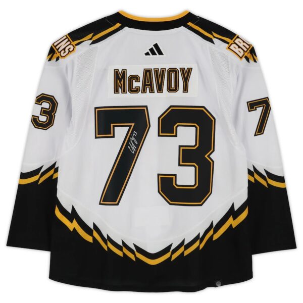 Charlie McAvoy Boston Bruins Autographed 2022-23 Reverse Retro Adidas Authentic Jersey