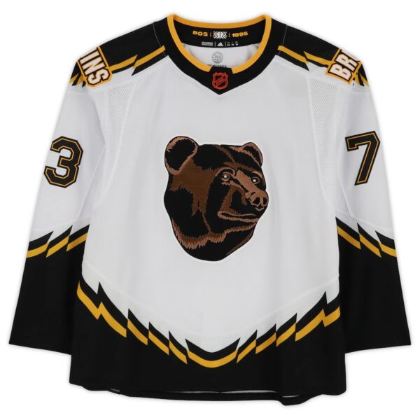 Charlie McAvoy Boston Bruins Autographed 2022-23 Reverse Retro Adidas Authentic Jersey - Image 2