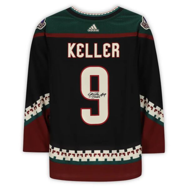Clayton Keller Arizona Coyotes Autographed adidas Kachina Alternate Authentic Jersey with 25th Anniversary Season Patch