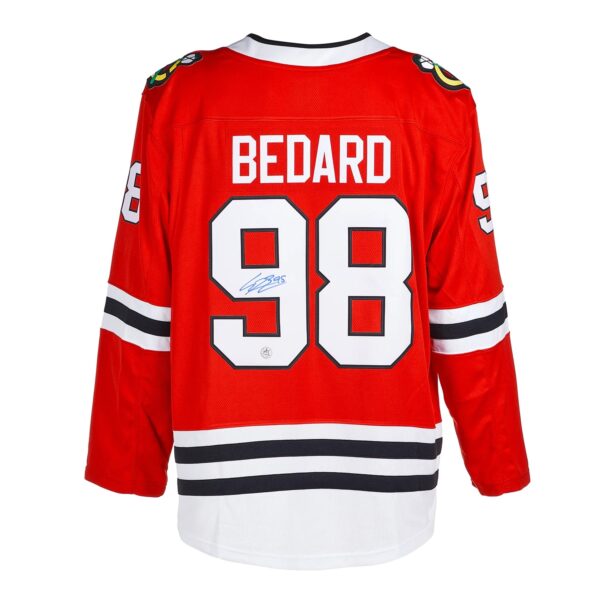 Connor Bedard Signed Chicago Blackhawks Red Fanatics Breakaway Jersey