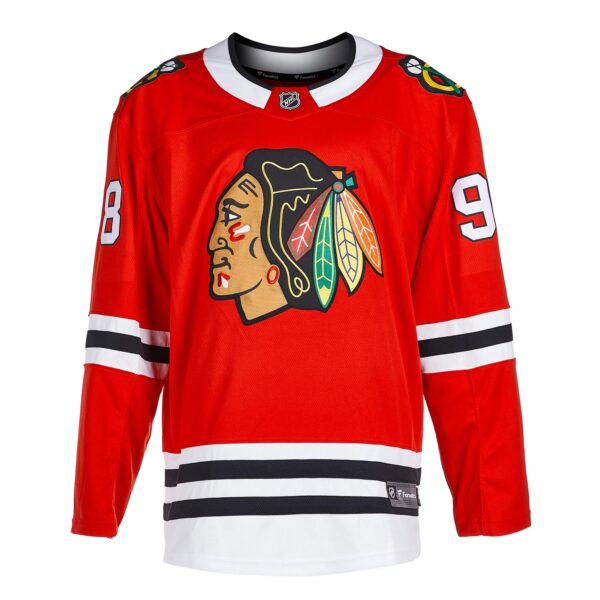 Connor Bedard Signed Chicago Blackhawks Red Fanatics Breakaway Jersey - Image 2
