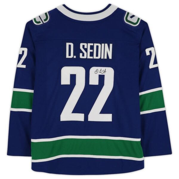 Daniel Sedin Vancouver Canucks Autographed Blue Fanatics Breakaway Jersey