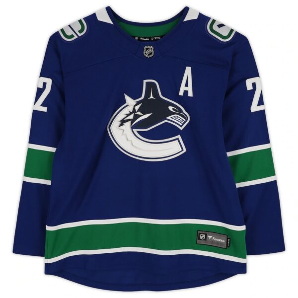 Daniel Sedin Vancouver Canucks Autographed Blue Fanatics Breakaway Jersey - Image 2