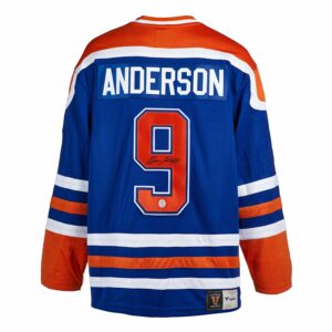 Glenn Anderson Edmonton Oilers Autographed Blue Jersey