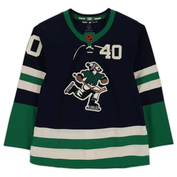 Elias Pettersson Vancouver Canucks Autographed 2022-23 Reverse Retro Adidas Authentic Jersey - Image 2