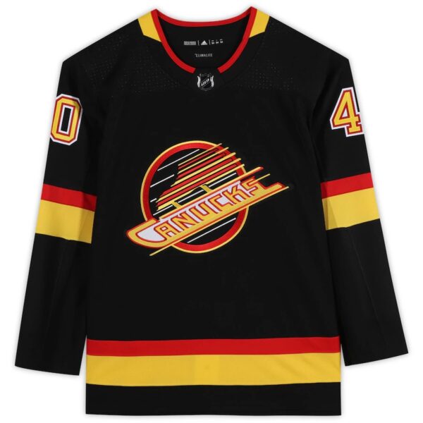 Elias Pettersson Vancouver Canucks Autographed Black Alternate Adidas Authentic Jersey - Image 2