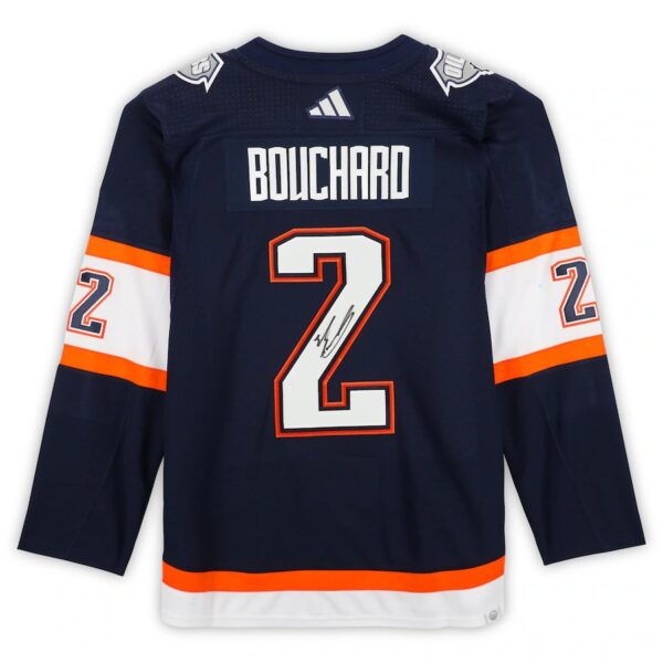 Evan Bouchard Edmonton Oilers Autographed 2022-23 Reverse Retro Adidas Authentic Jersey