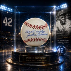 Jackie Robinson Autographed Baseball