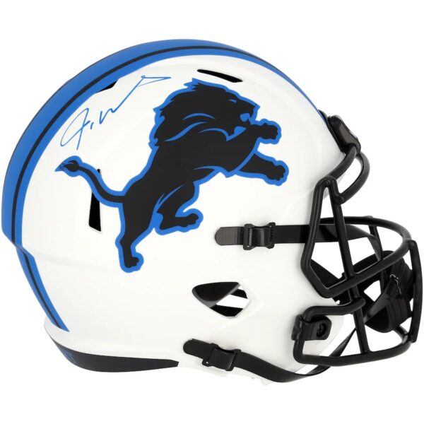 Jameson Williams Detroit Lions Autographed Riddell Lunar Eclipse Speed Replica Helmet