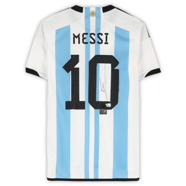 Lionel Messi Argentina National Team Autographed 2022-2023 Replica Jersey