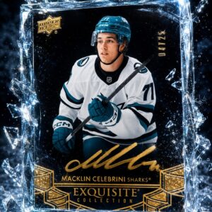 2025-25 Macklin Celebrini Black Autographed Rookie