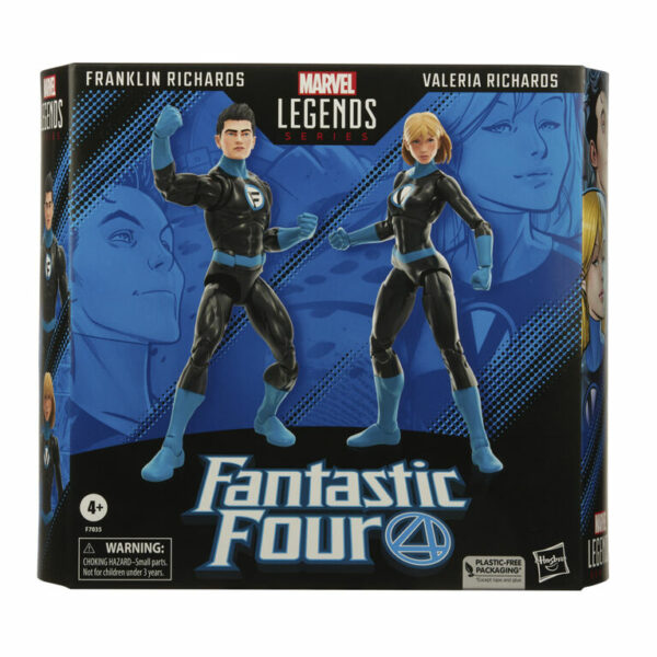 Marvel Legends Series Franklin Richards and Valeria Richards, Fantastic Four Collectible 6 Inch Action Figures