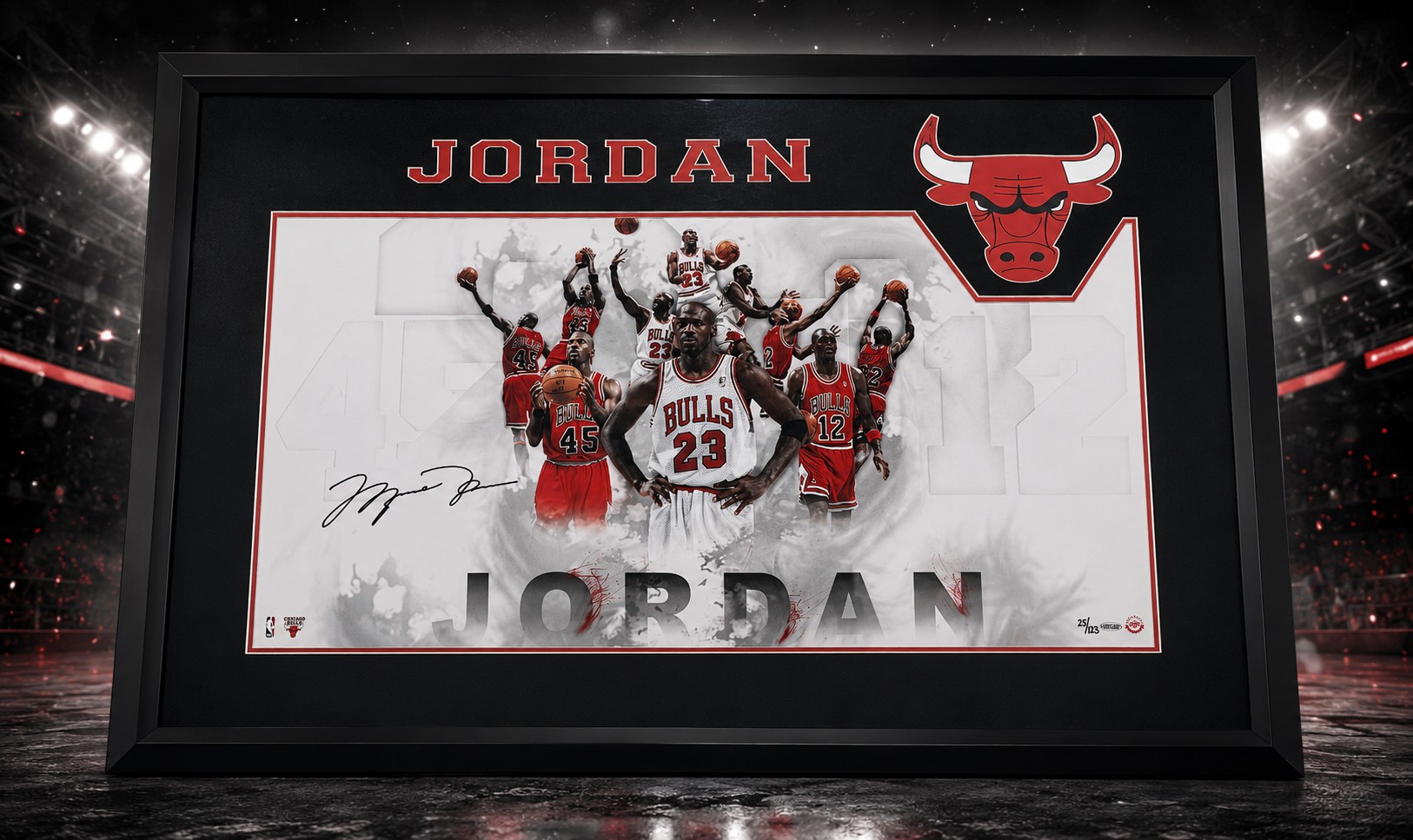 Michael Jordan Autographed Limited-Edition UDA Print